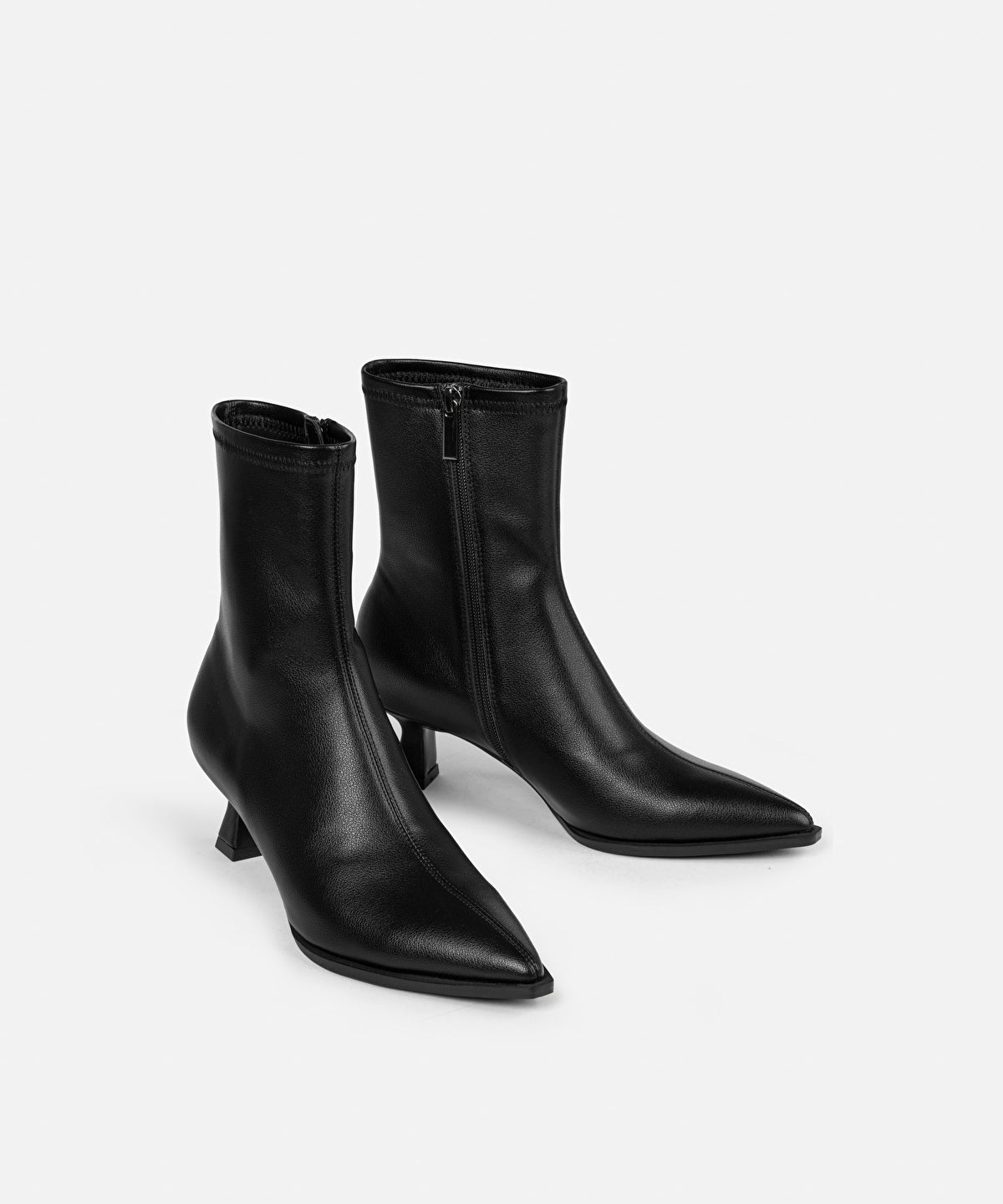 Zoomed Leather-Effect Boots