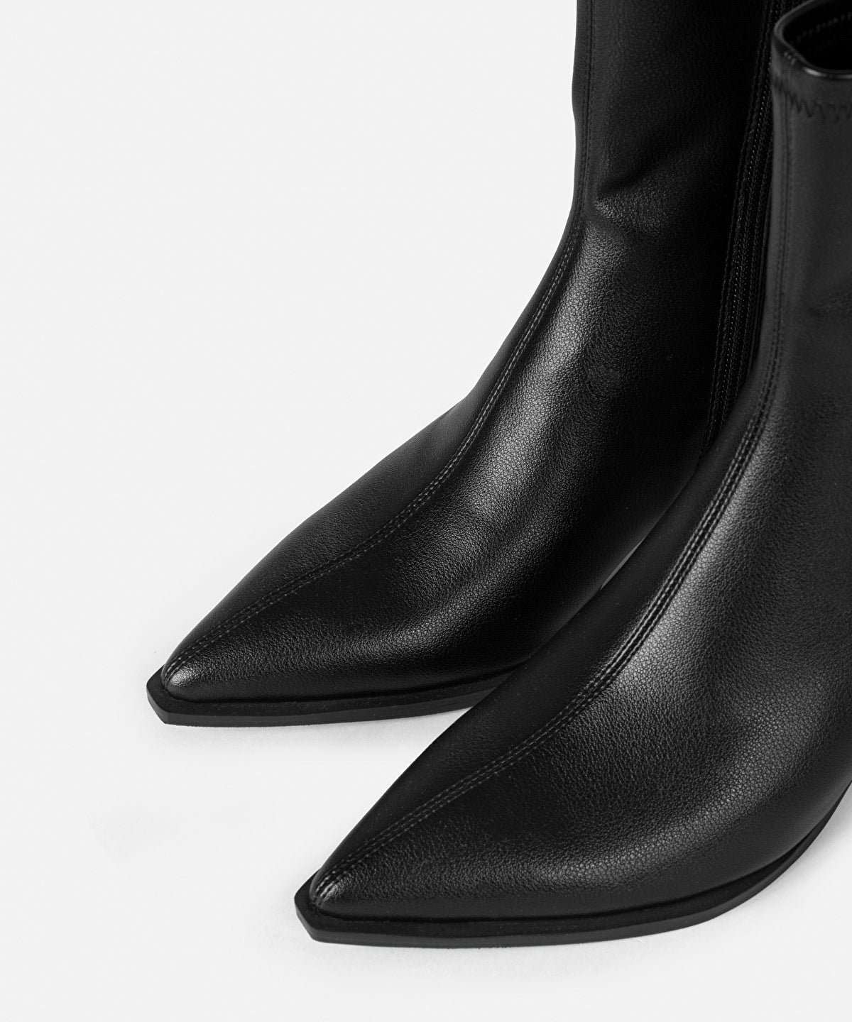 Zoomed Leather-Effect Boots