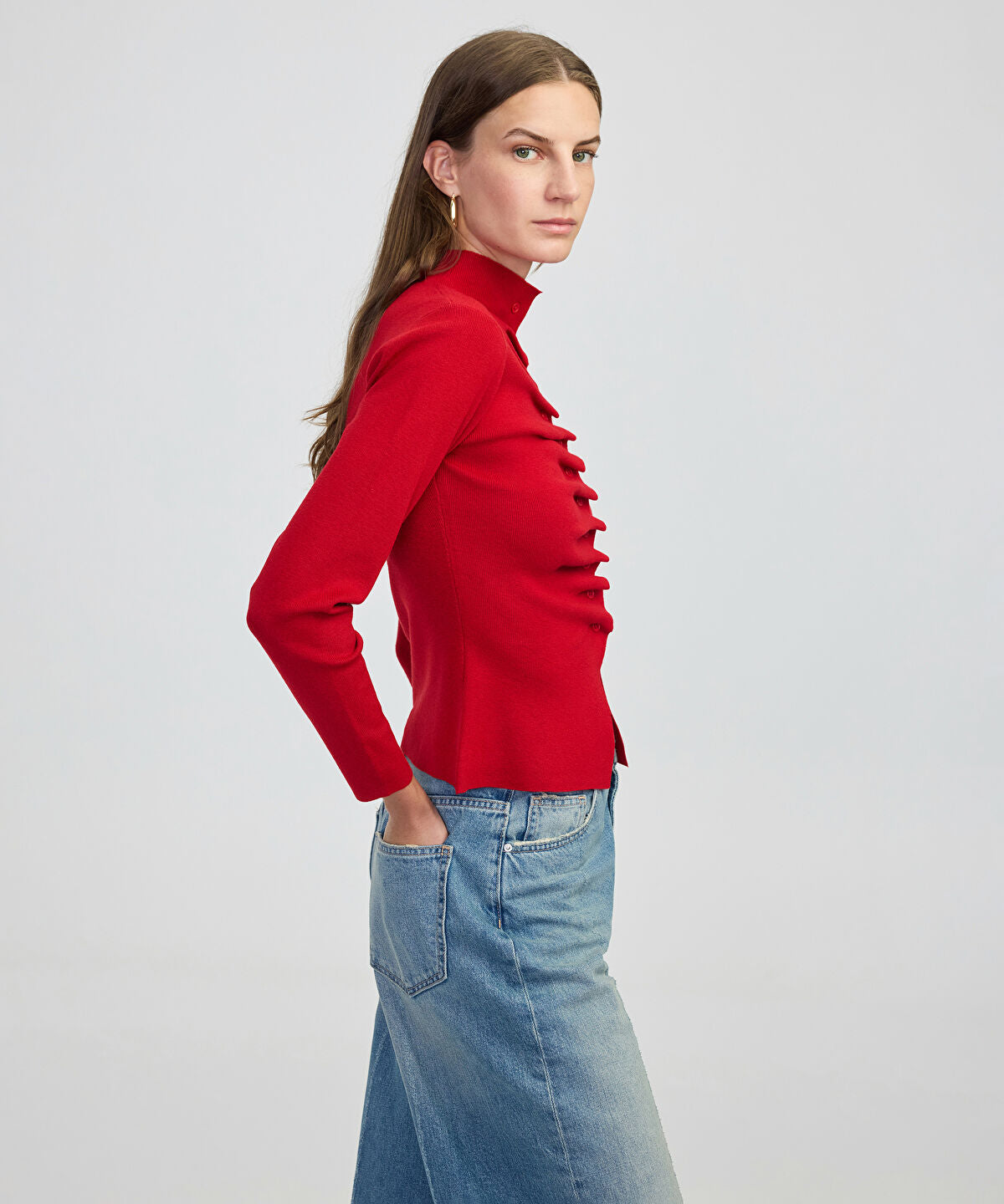 Asymmetric Knit Top