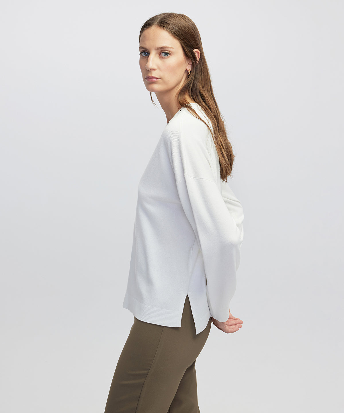 Embellished Cutout Knit Sweater