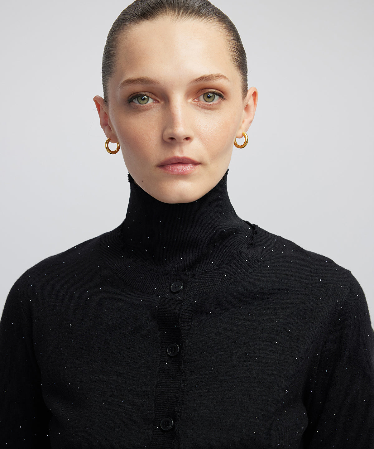 Rhinestone Knit Cardigan