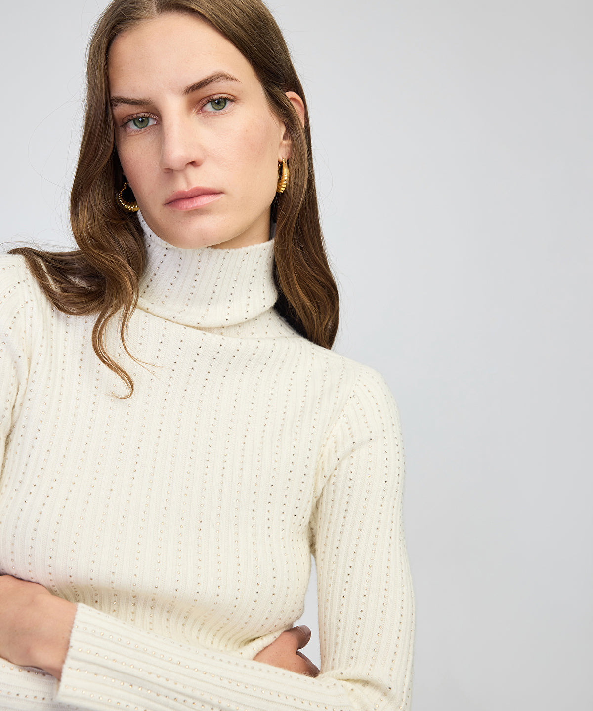 Embellished Fine Knit Sweater