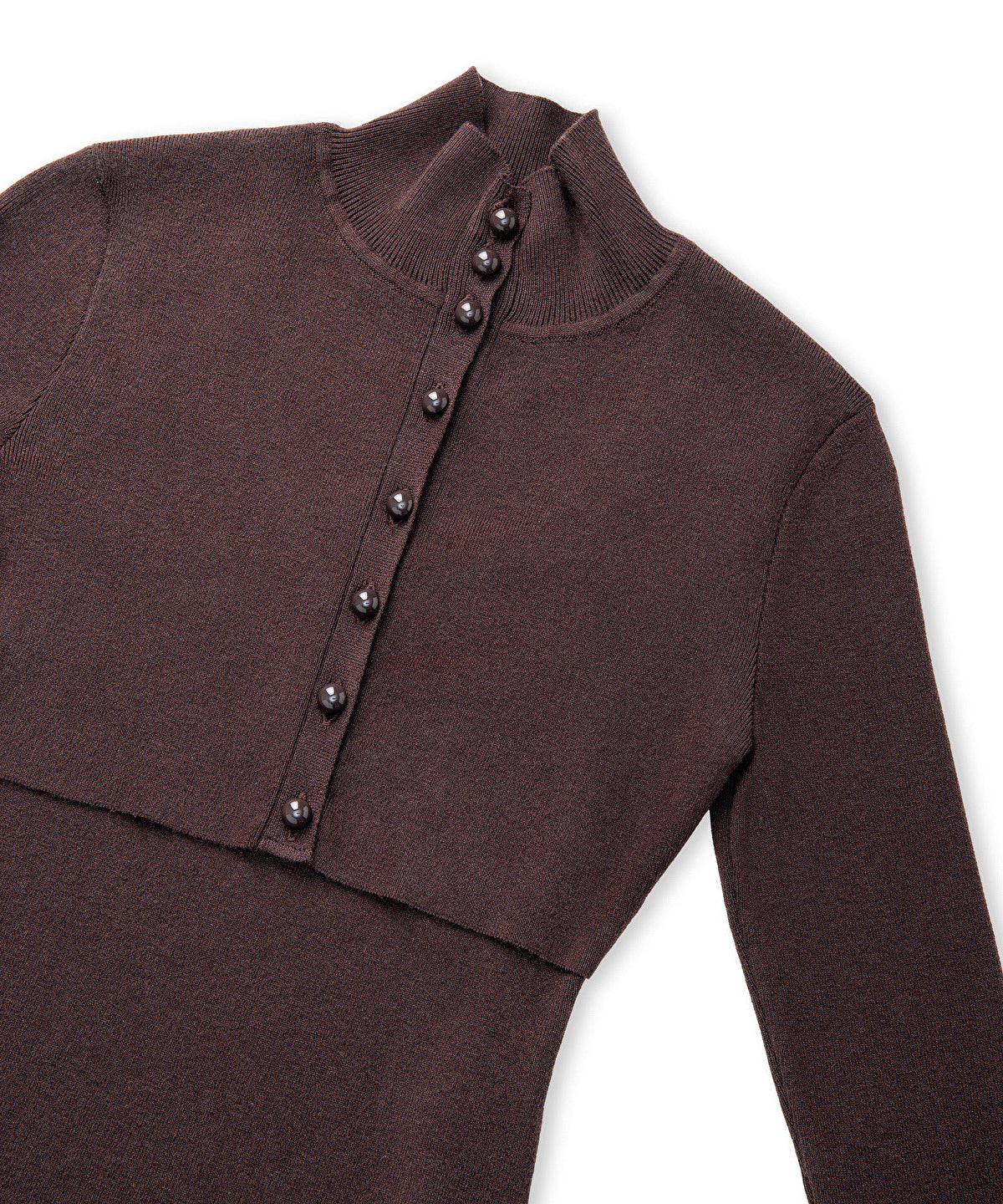 Layered-Effect Knit Top