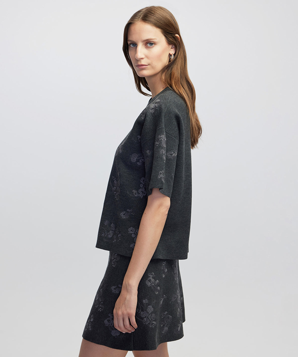 Embellished Knit T-Shirt