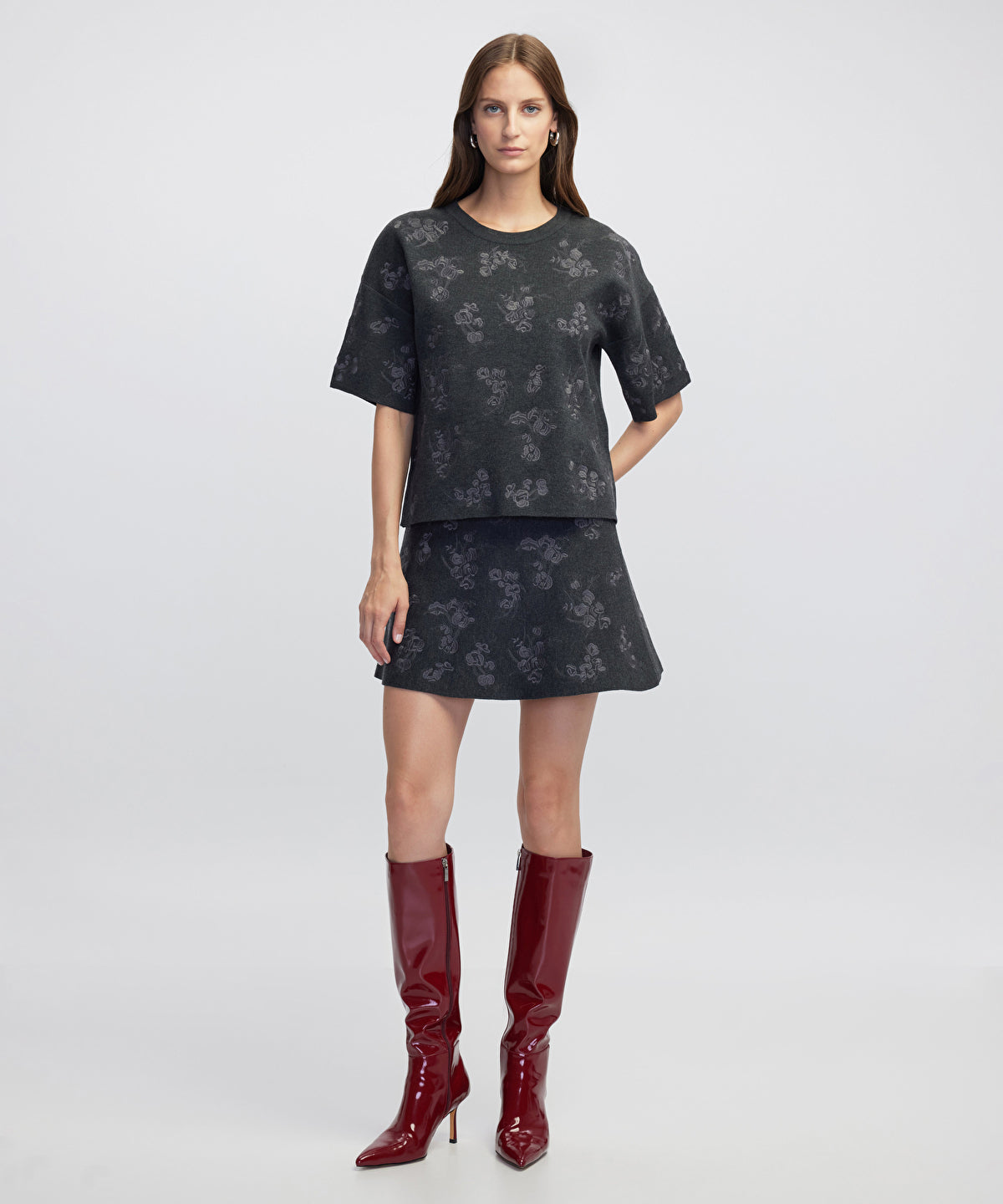 Embellished Knit T-Shirt