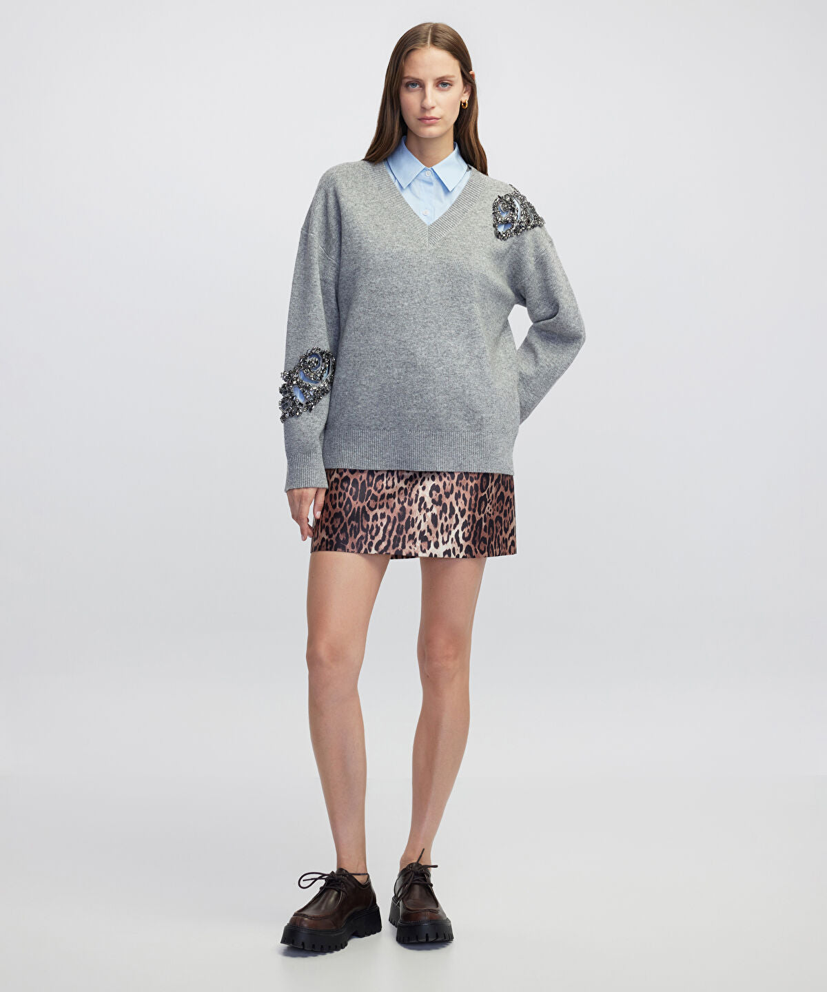 Embellished Knit Sweater