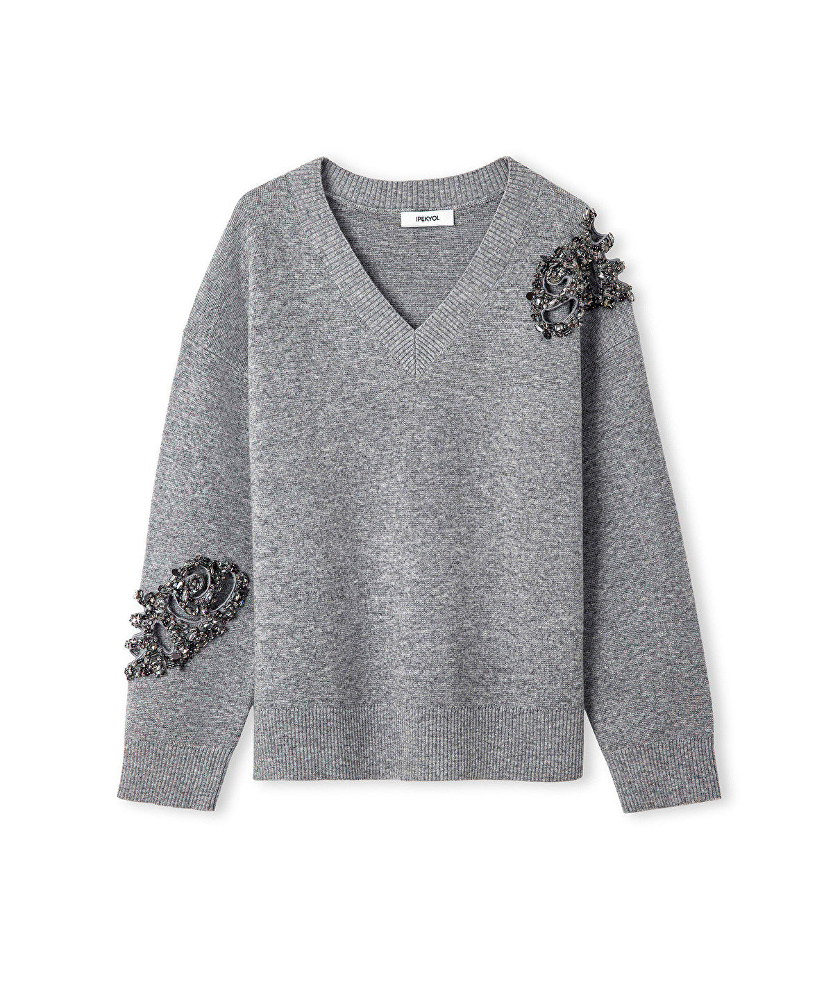 Embellished Knit Sweater