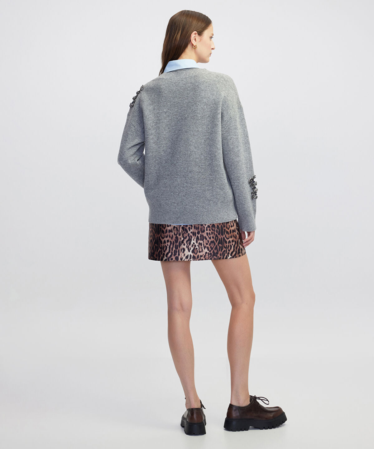 Embellished Knit Sweater