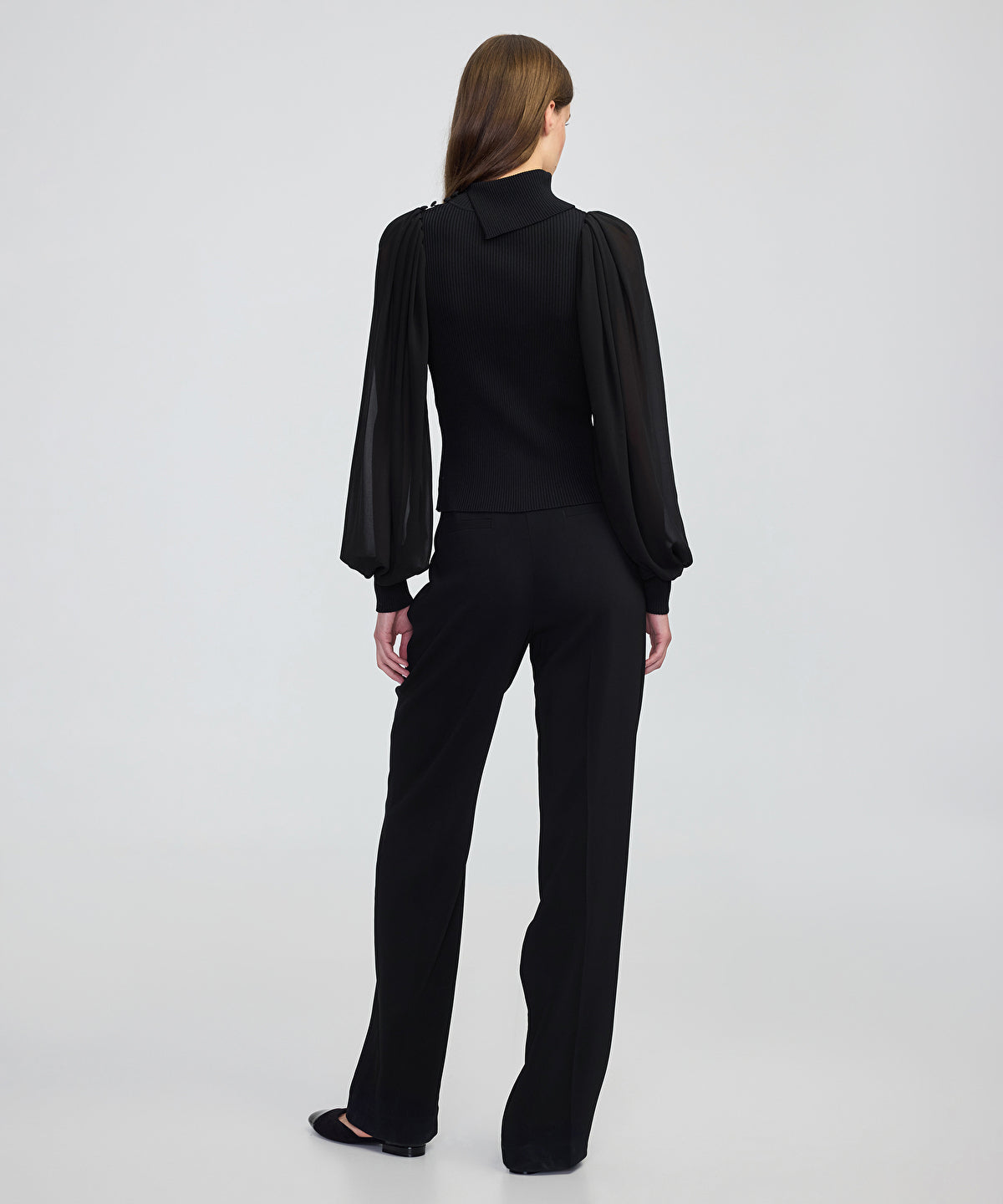 Mixed Media Knit Top