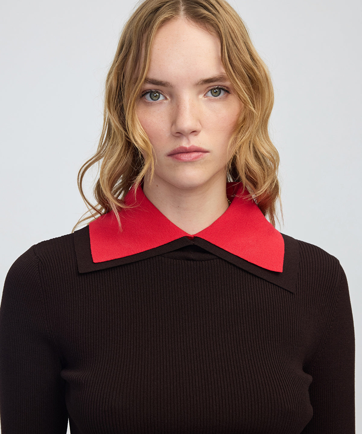 Color-Block Knit Top