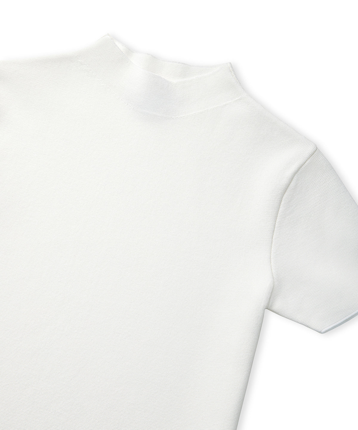 Zoomed High-Neck Knit Top