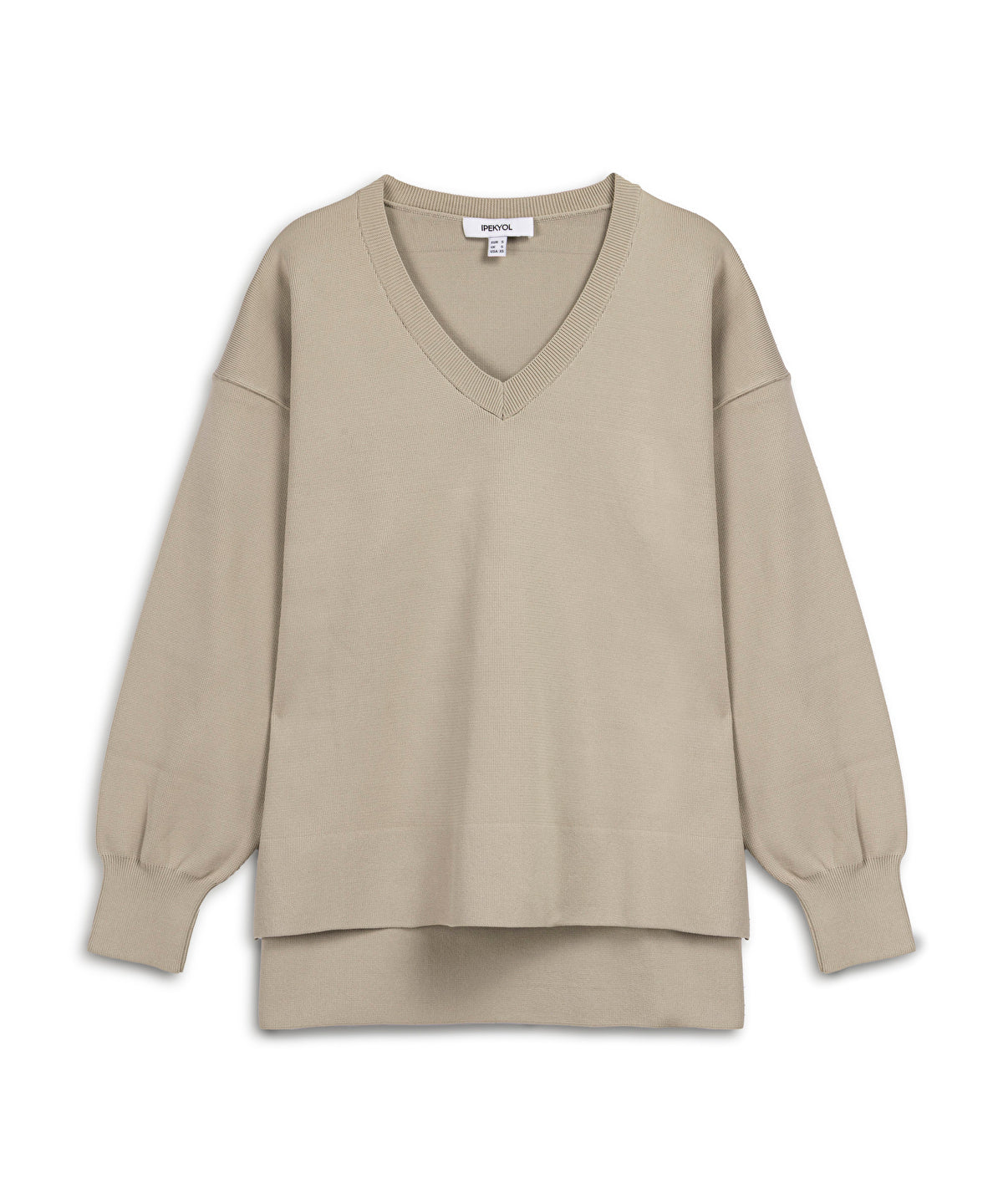 V-Neck Basic Knit Sweater