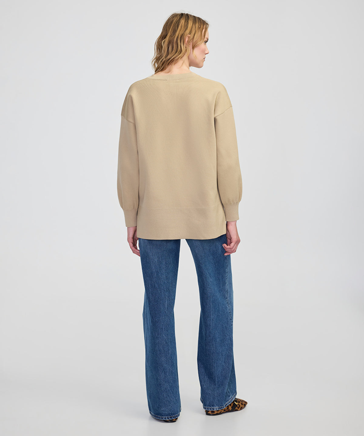 V-Neck Basic Knit Sweater