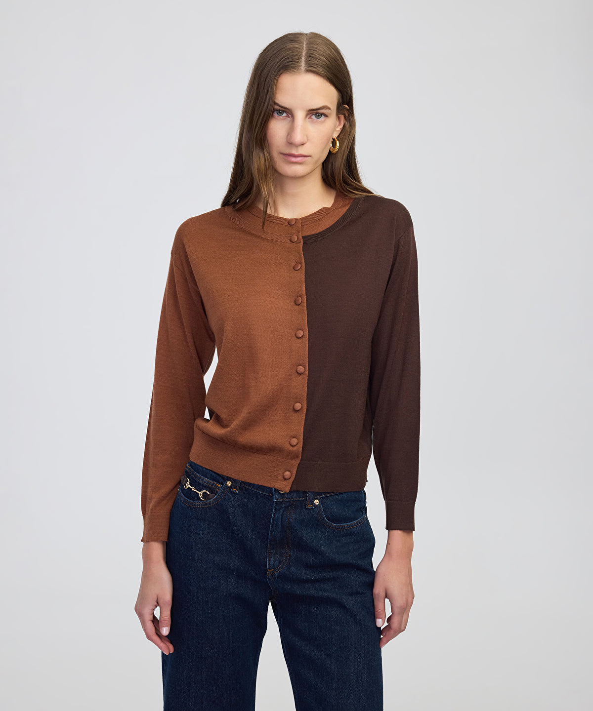 Layered Knit Cardigan