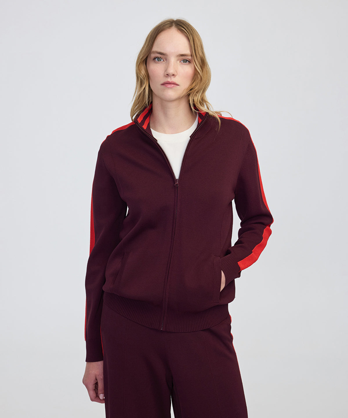 Color-Block Knit Sweatshirt