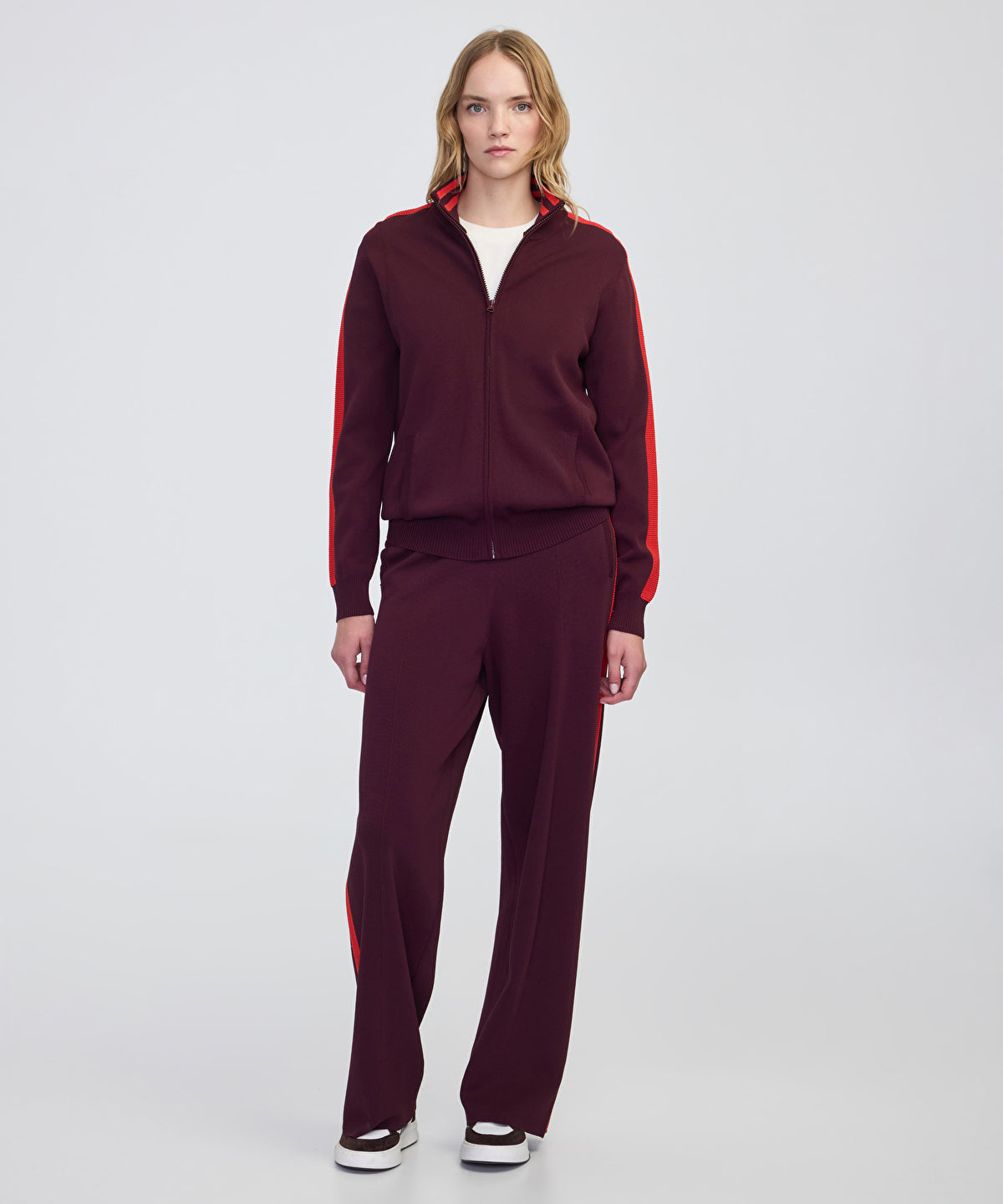 Color-Block Knit Sweatshirt