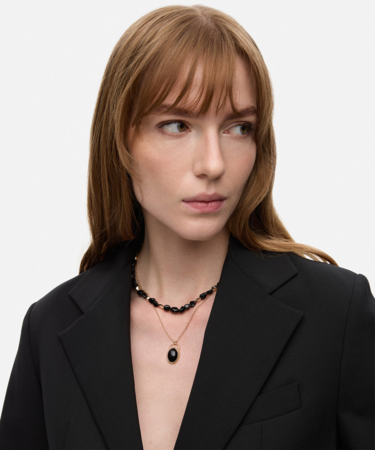 Mixed Stone Layered Necklace