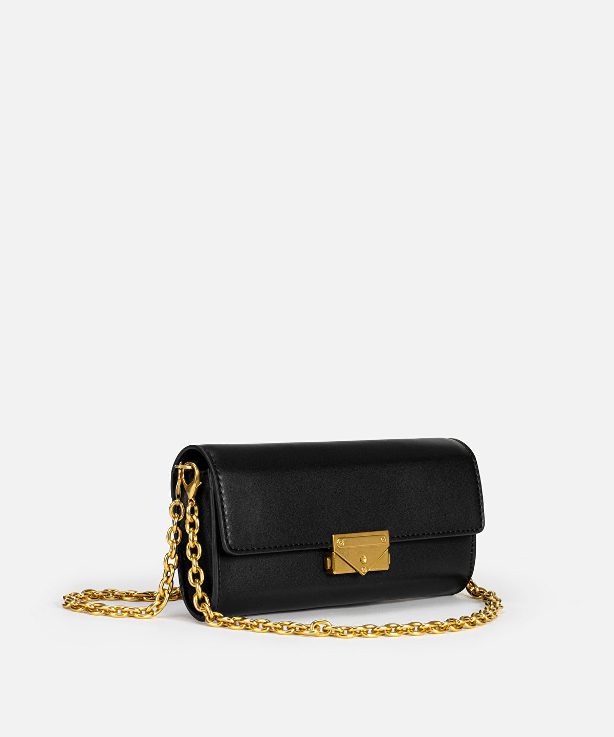 Zoomed Leather-Effect Bag with Buckle
