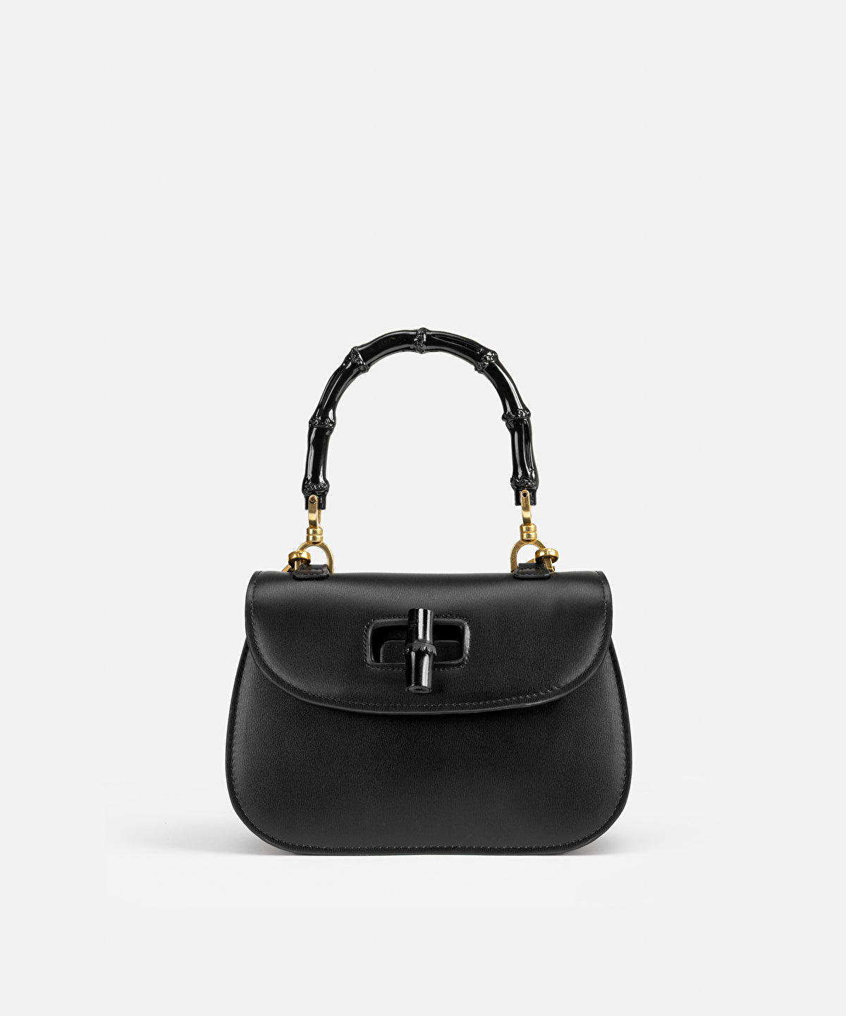 Leather-Effect Flap Bag