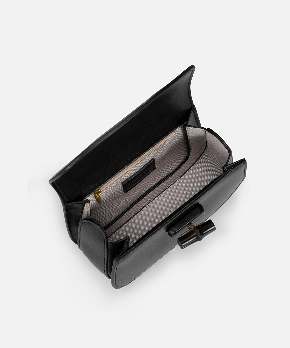 Leather-Effect Flap Bag