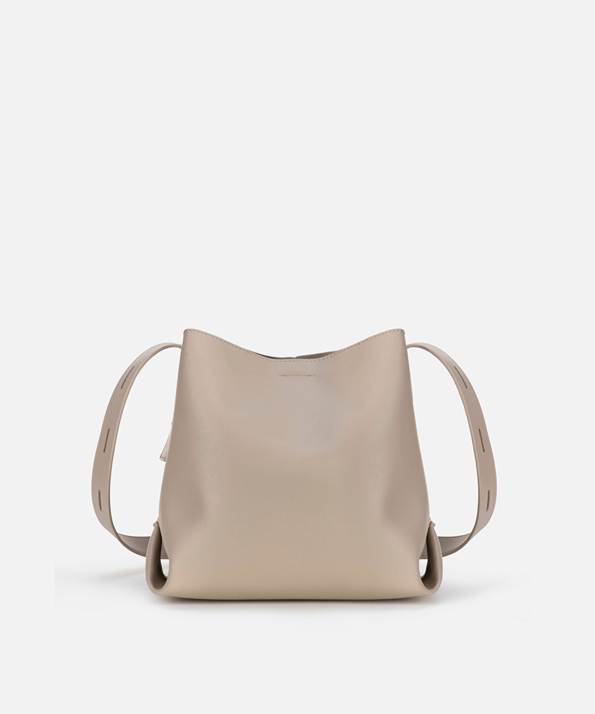 Zoomed Leather-Effect Bag