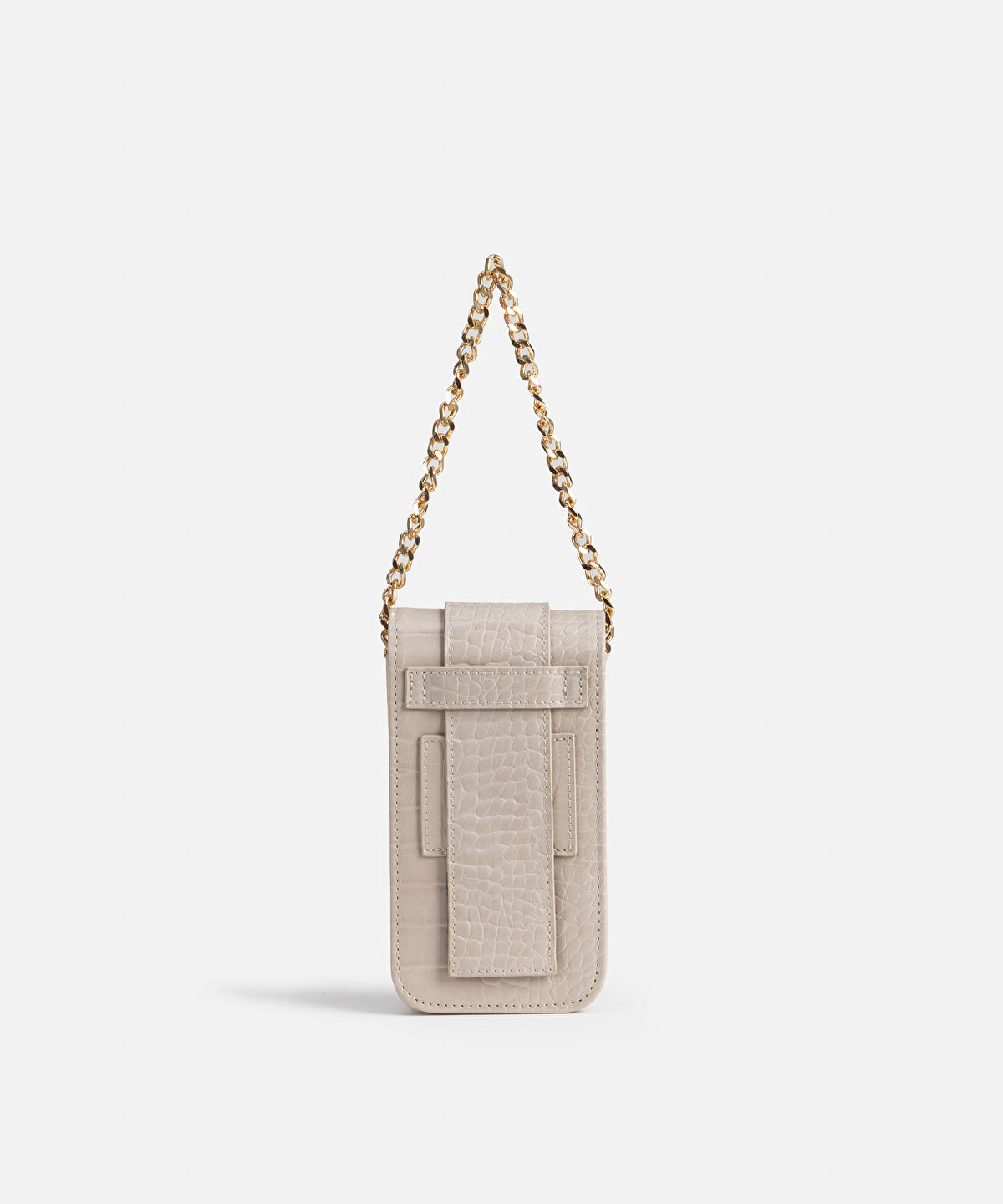 Croc-Effect Double Handle Bag