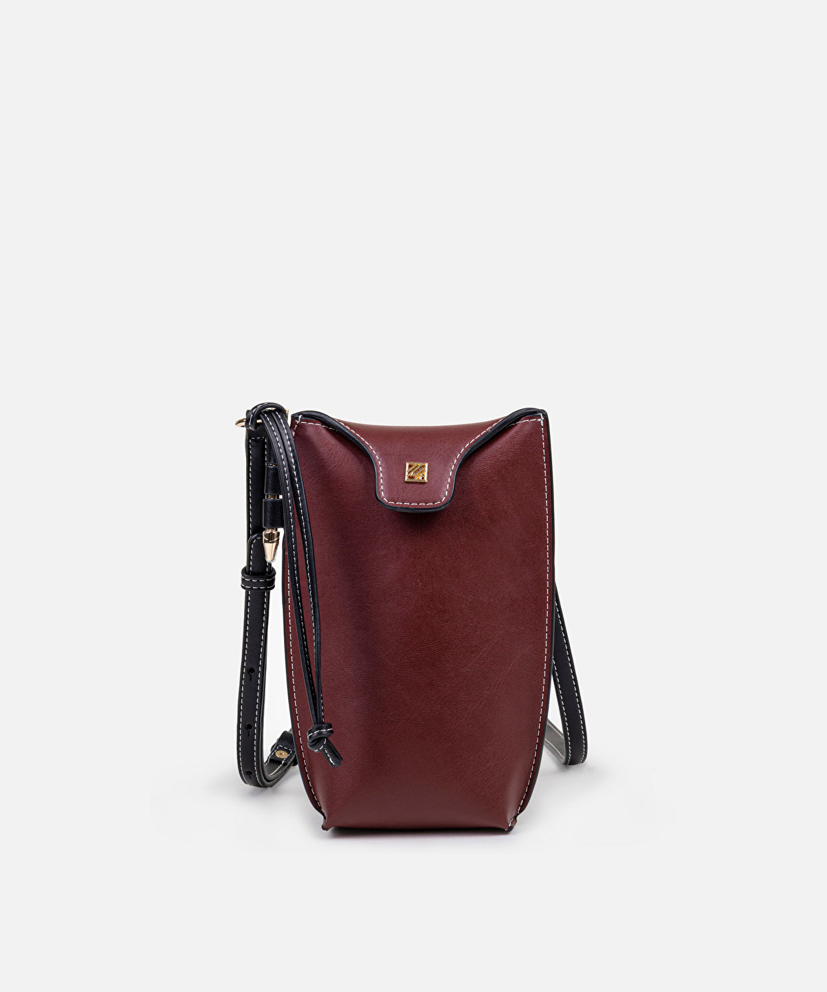 Zoomed Monogram Buckle Color-Block Bag