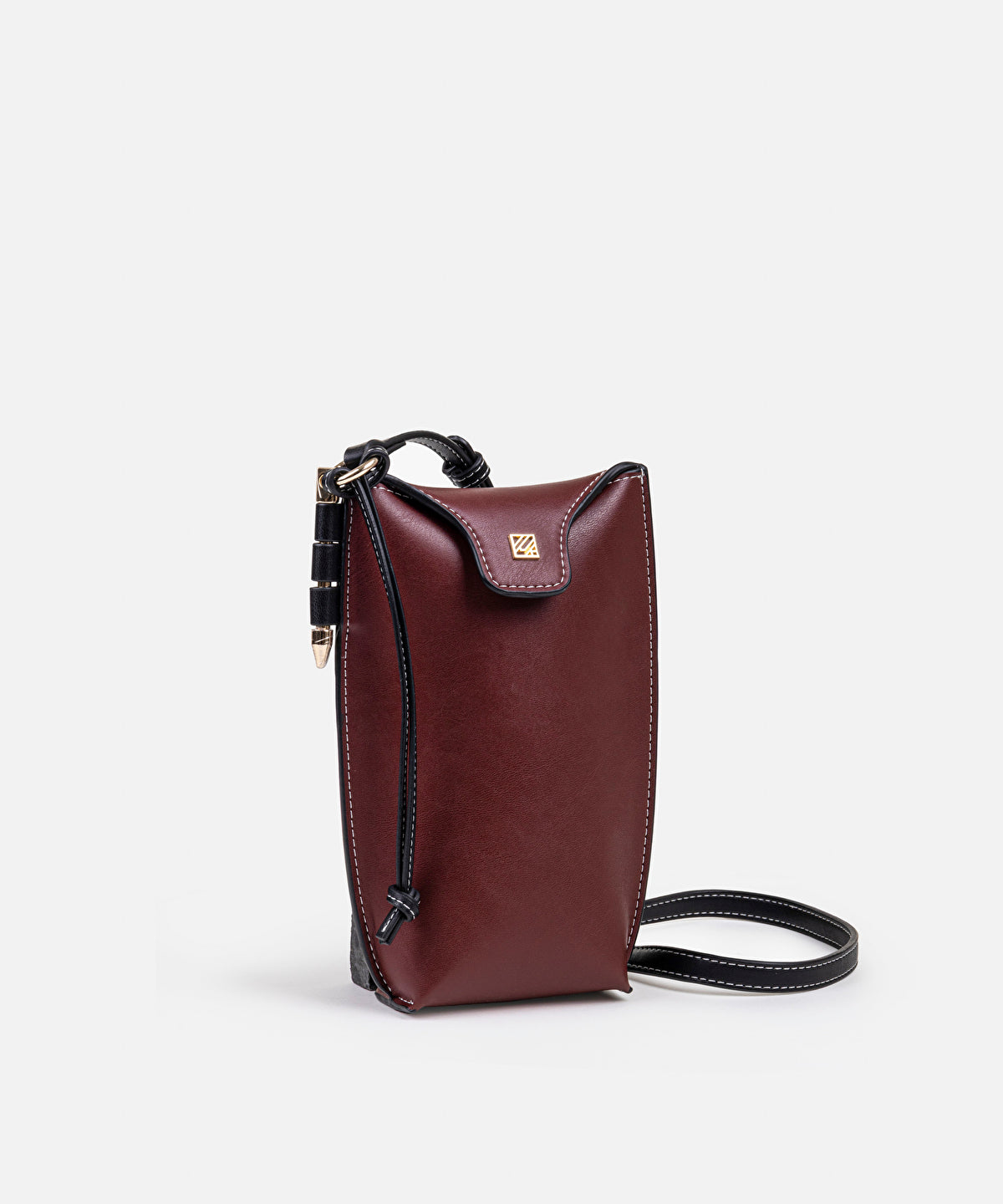 Zoomed Monogram Buckle Color-Block Bag