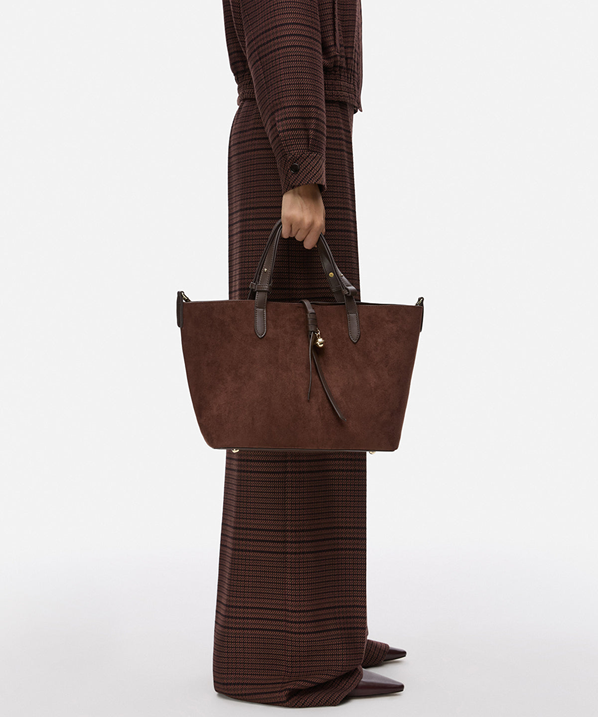 Zoomed Mixed Double-Strap Bag