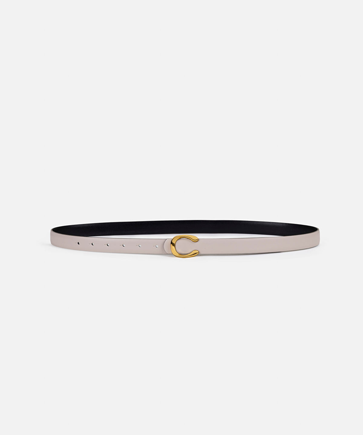 Zoomed Leather-Effect Belt with Buckle