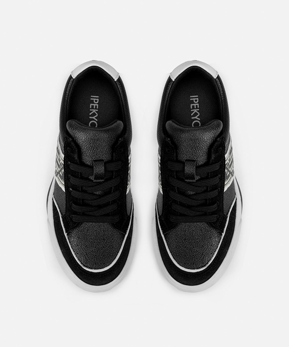 Zoomed Monogram Print Sneakers