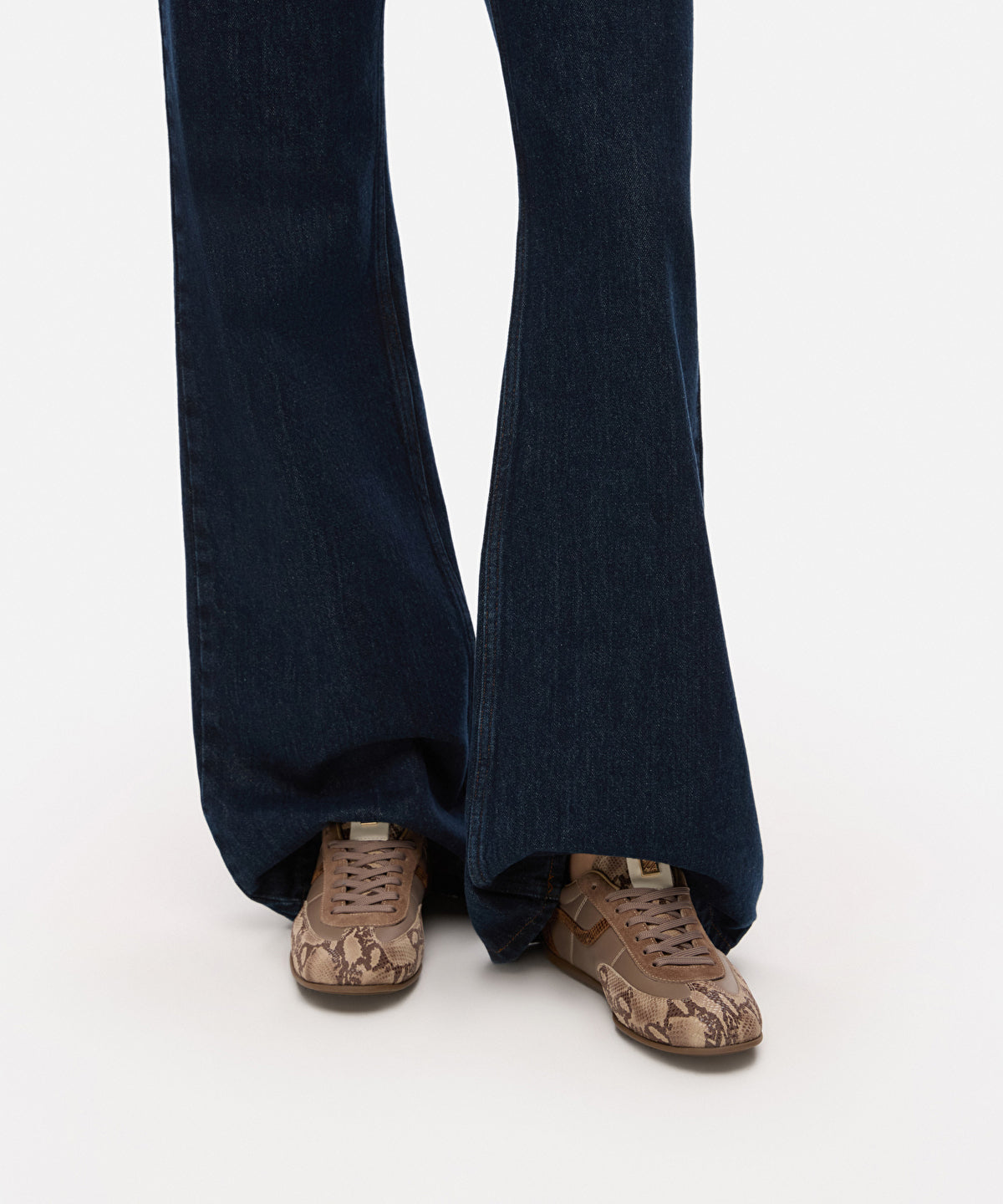 Snake-Detail Sneakers