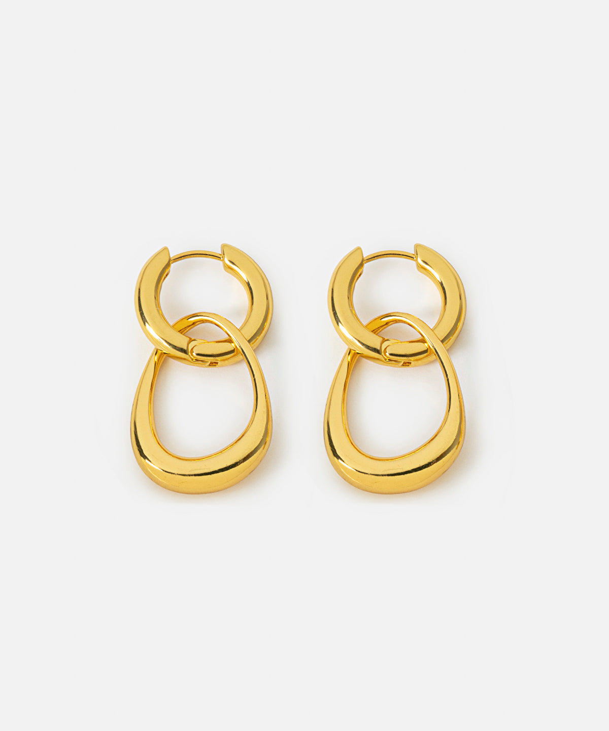 Zoomed Intertwined Hoop Earrings