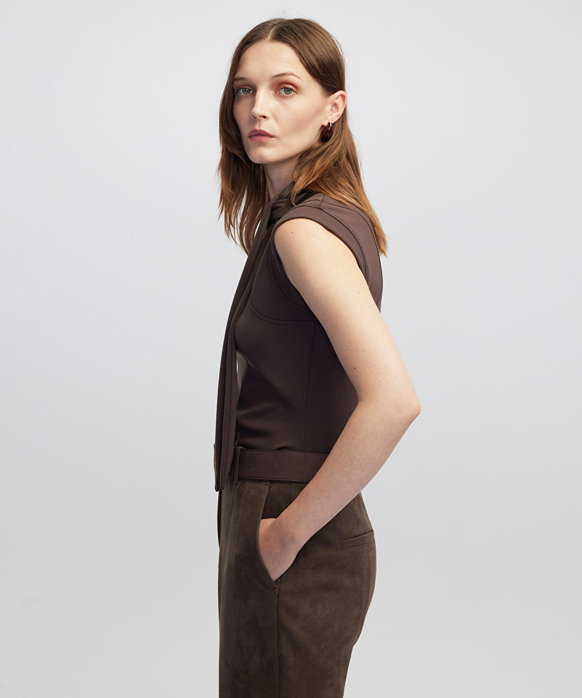 Scarf-Effect T-Shirt