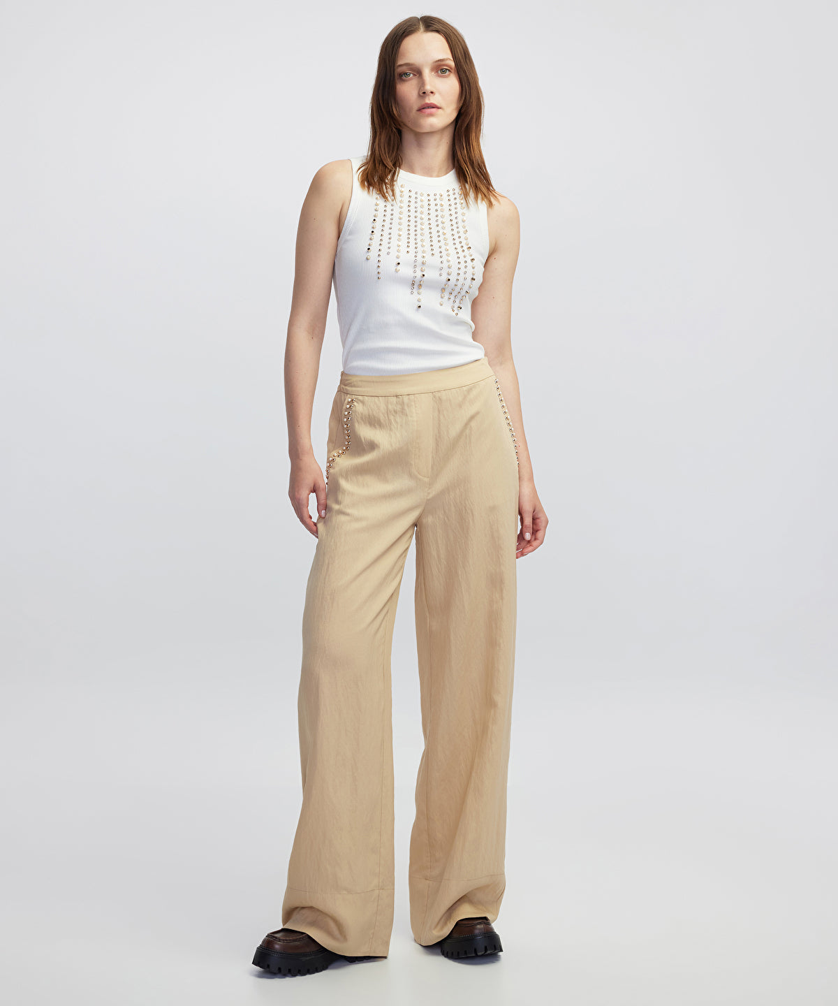 Zoomed Embellished Tank Top
