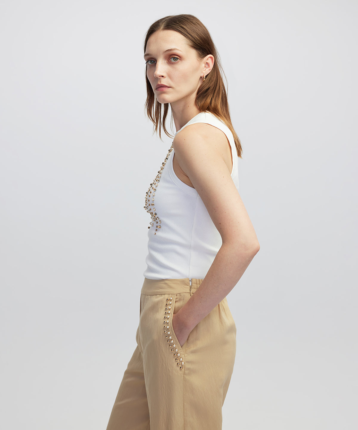 Embellished Tank Top