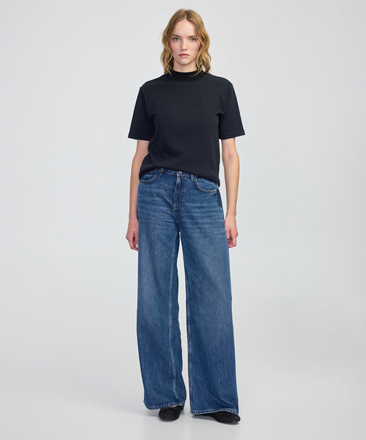 Ribbed Neck T-Shirt