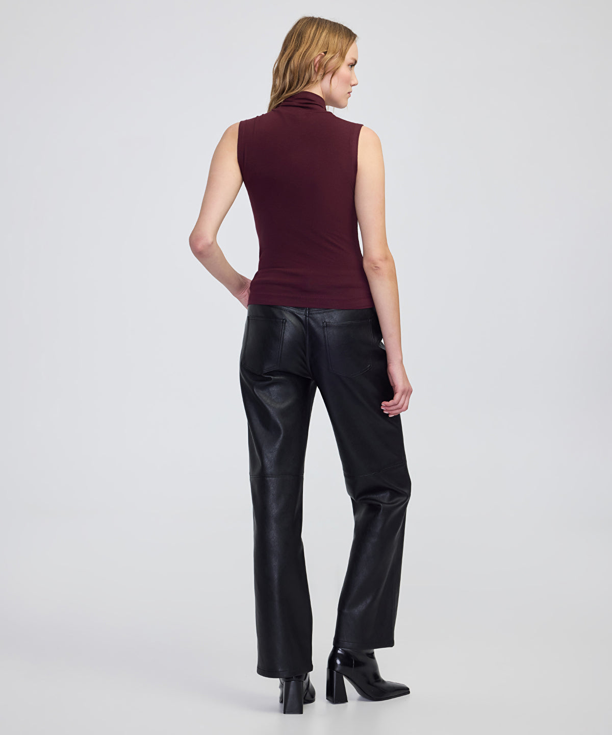 High-Neck Basic T-Shirt