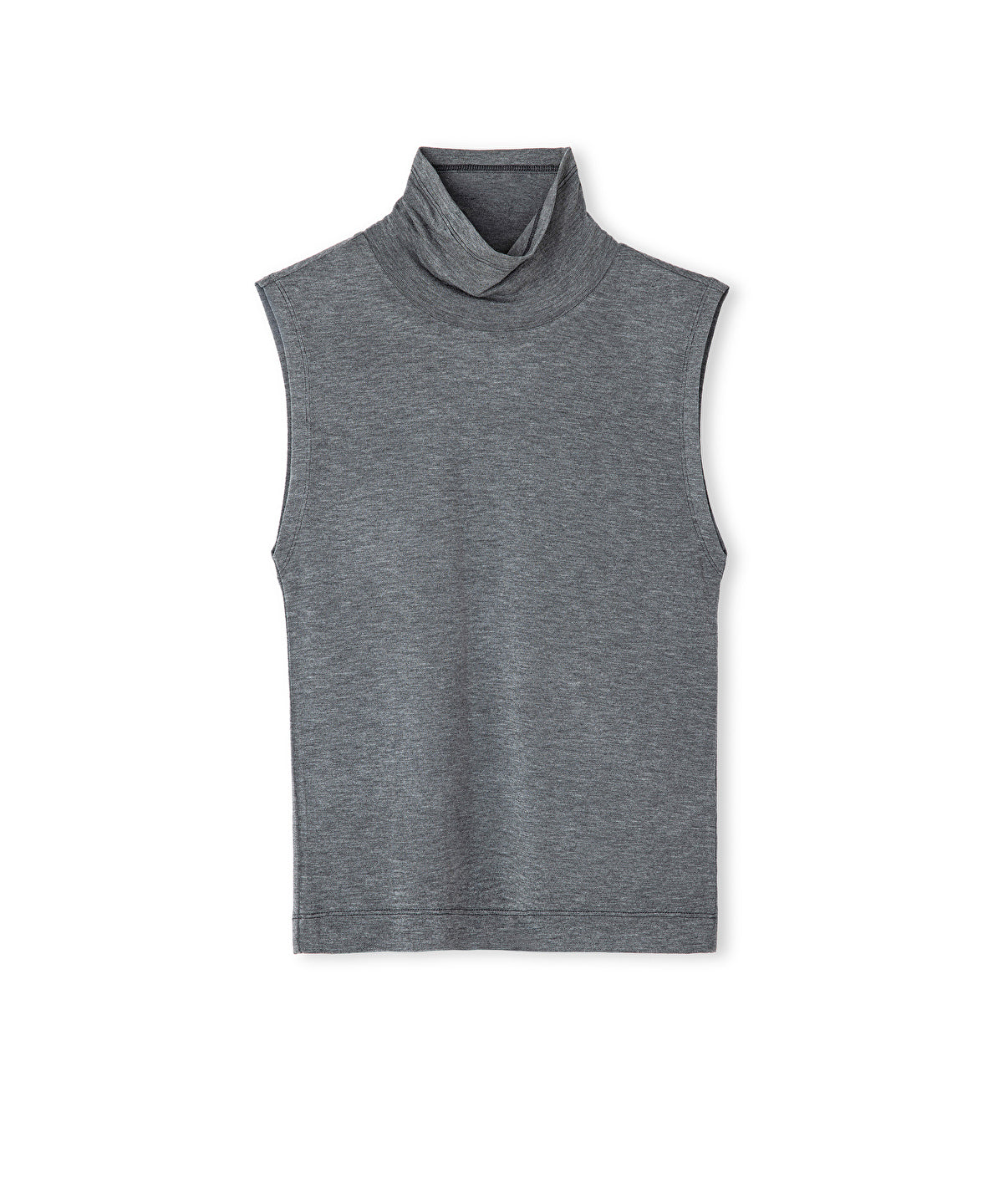 High-Neck Basic T-Shirt