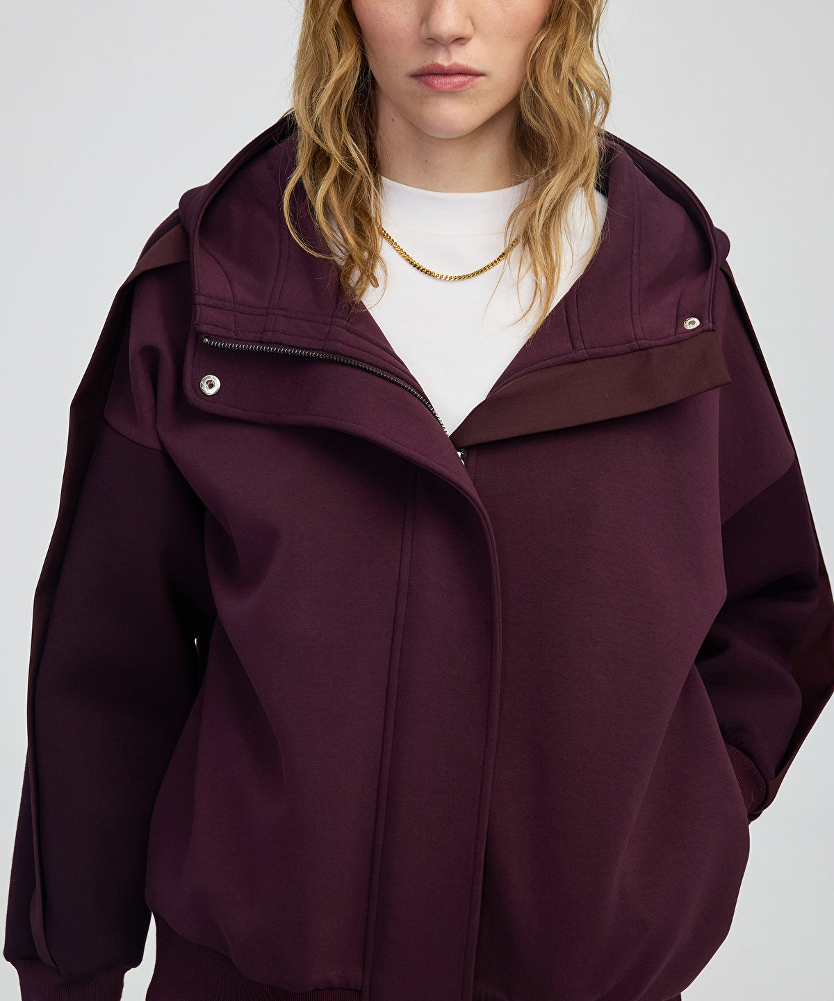 Color-Block Mixed Sweatshirt