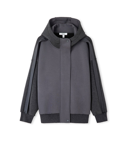 Color-Block Mixed Sweatshirt