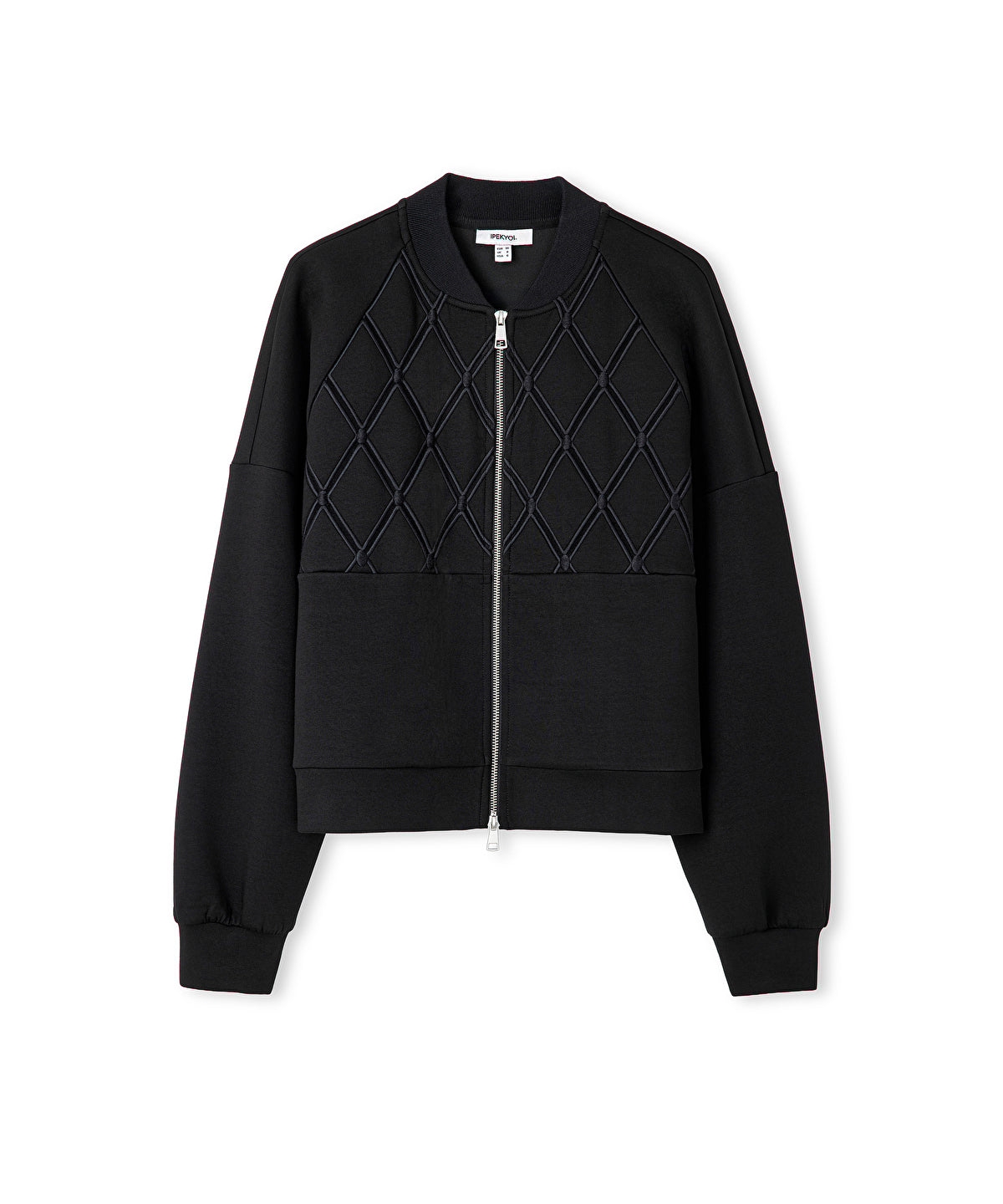 Embroidered Zip-Up Sweatshirt