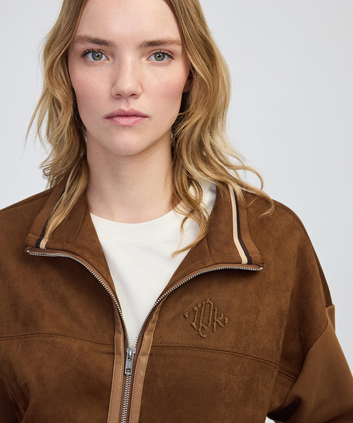 3D Monogram Embroidered Sweatshirt