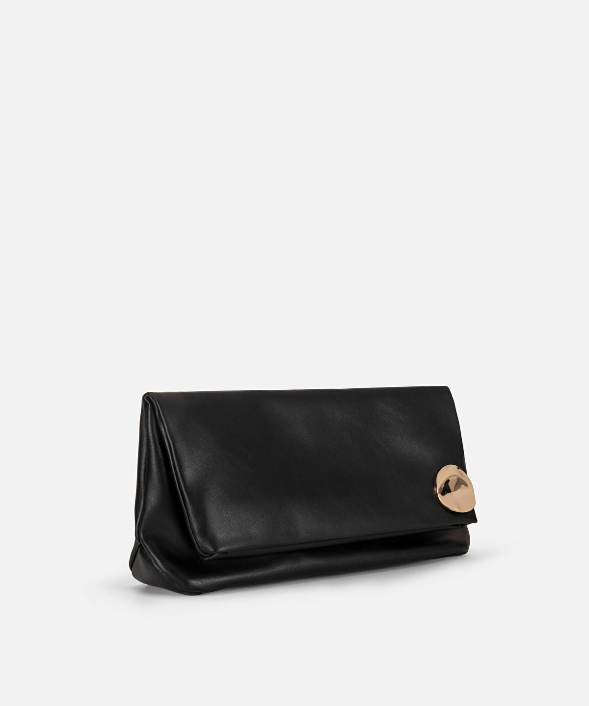 Zoomed Clutch with Metal Buckle