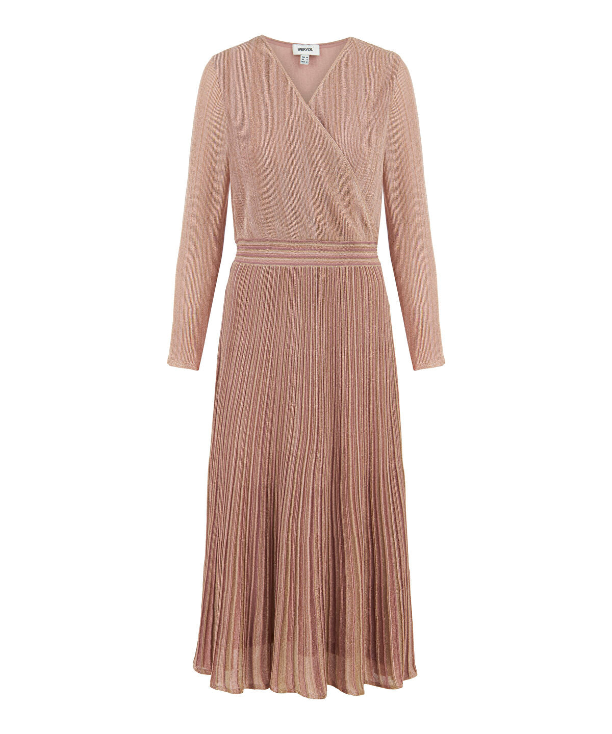 Lurex Knit Wrap Dress