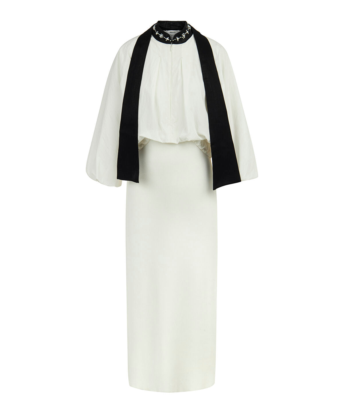 Two-Piece Effect Midi Dress