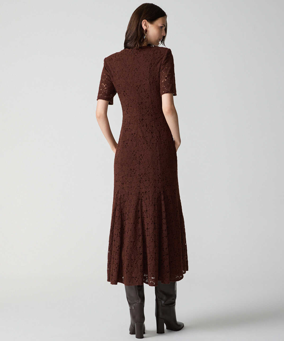 Lace Mermaid Midi Dress