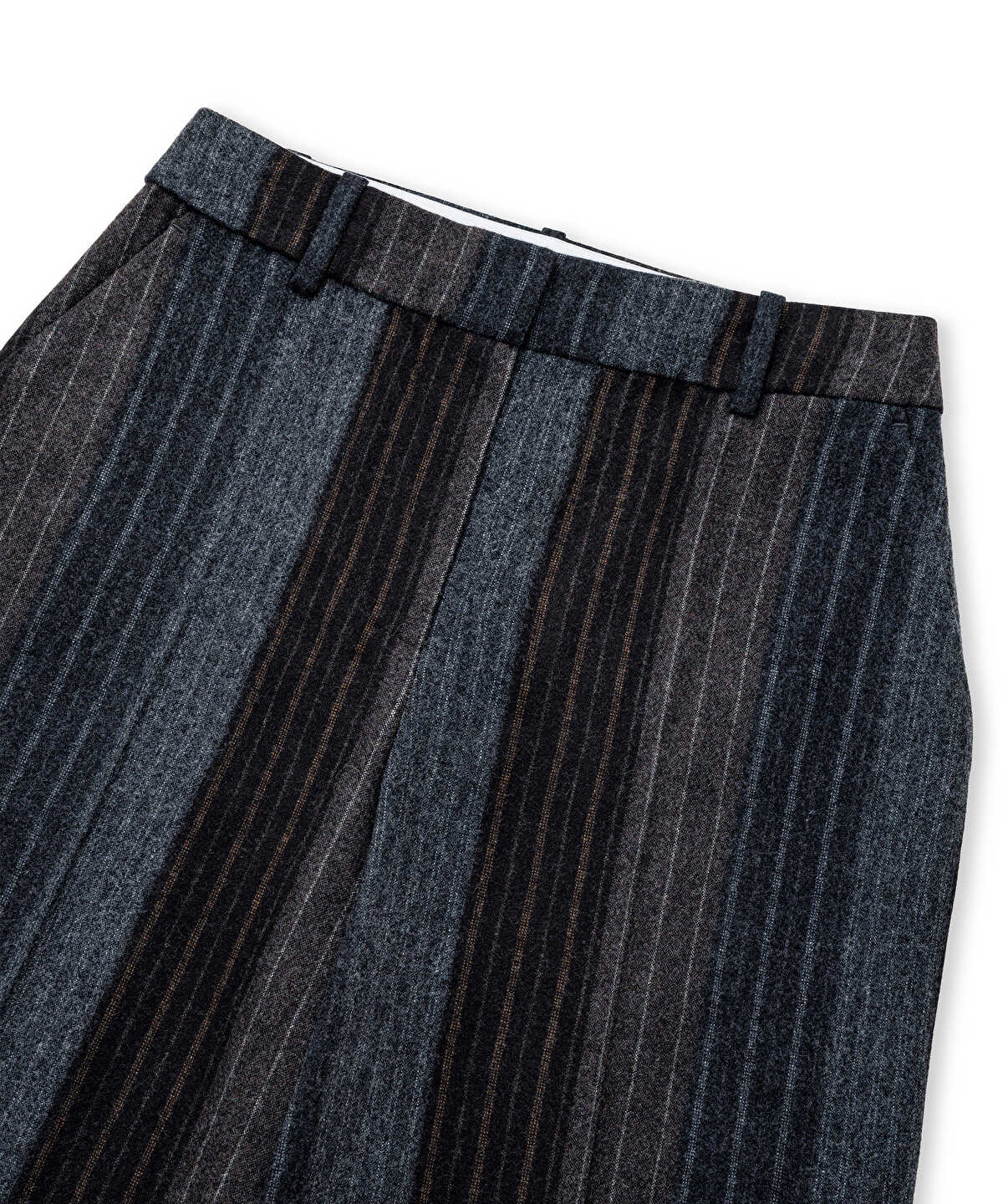 Pinstripe Wool-Blend Trousers