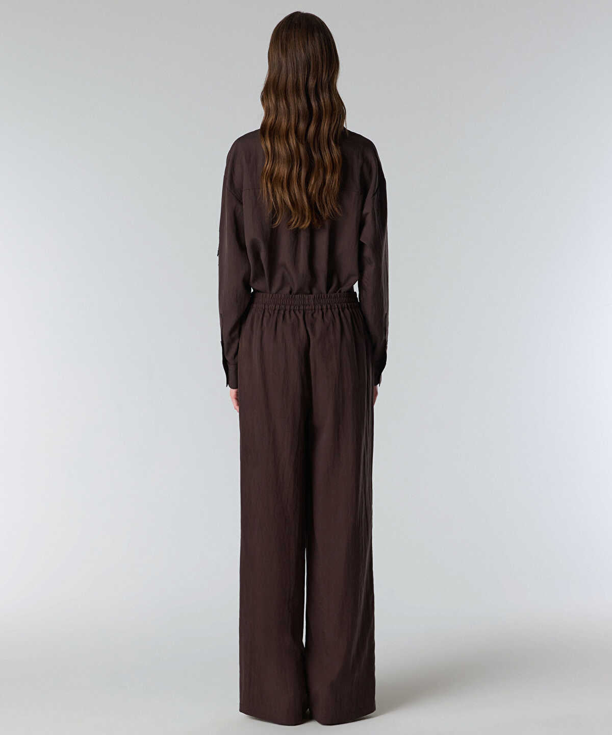 Elastic Waist Embroidered Trousers