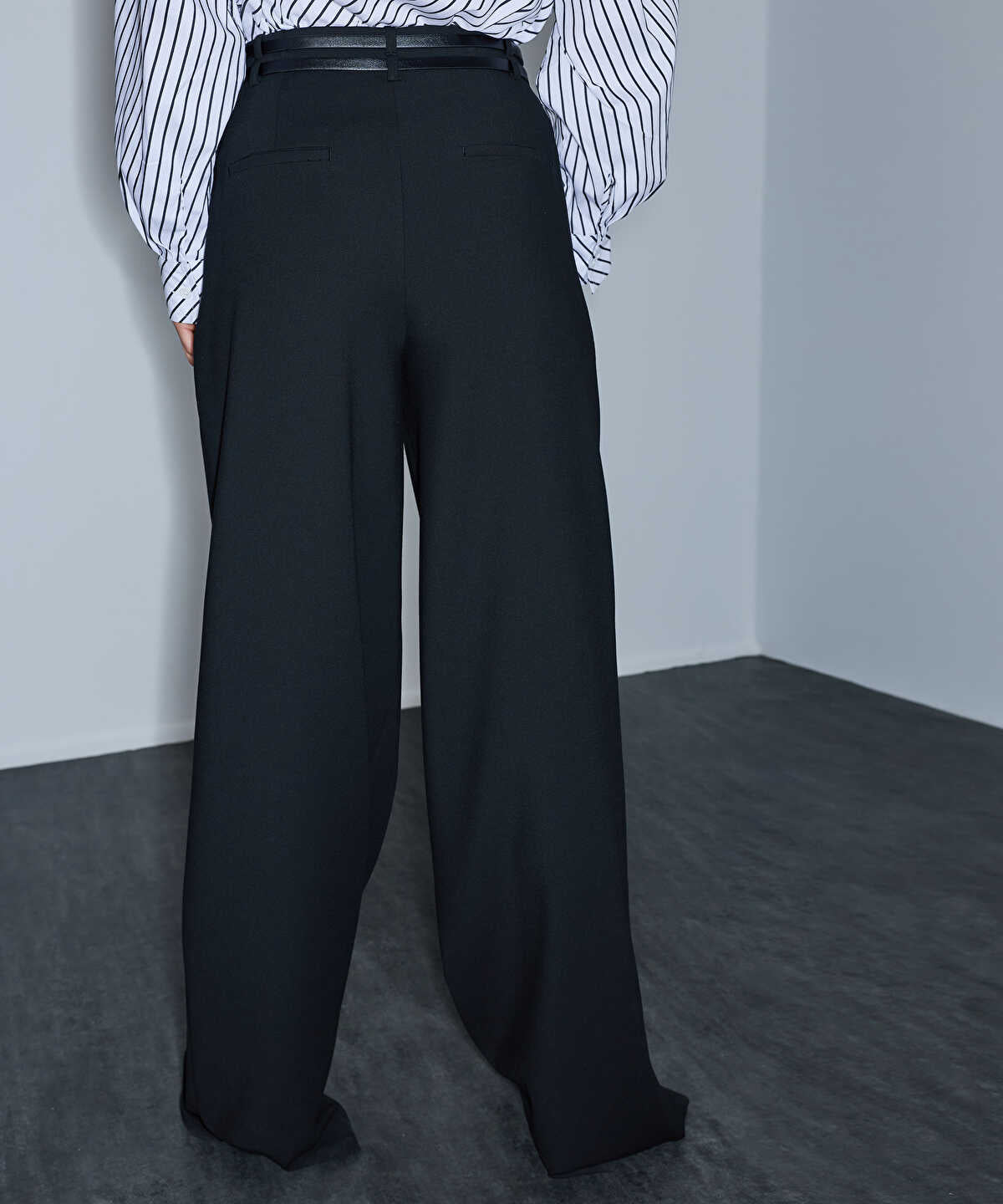 Embellished Double-Belt Trousers